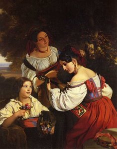 Escena de género italiana de Franz Xaver Winterhalter